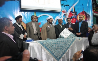 رونمایی از پازل سه بعدی چوبی جنت البقیع ( حرم ائمه بقیع (ع) قبل از تخریب ) با حضور رئیس وقت اداره فرهنگ و ارشاداسلامی استان اصفهان و نماینده مردم اصفهان در مجلس شورای اسلامی