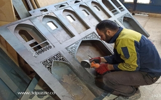 طراحی و اجرای سازه های فلزی بناهای تاریخی تخریب شده به روایت تصویر